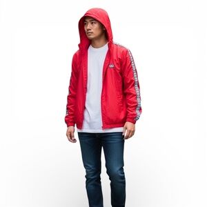 OBEY Propaganda Eyes Red Windbreaker/Track Jacket